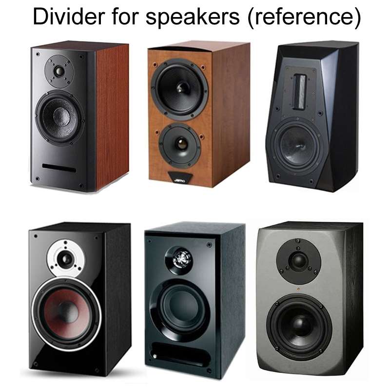 D231 High And Low 2-Way Audio Crossover Bookshelf Speaker Conversion Divider