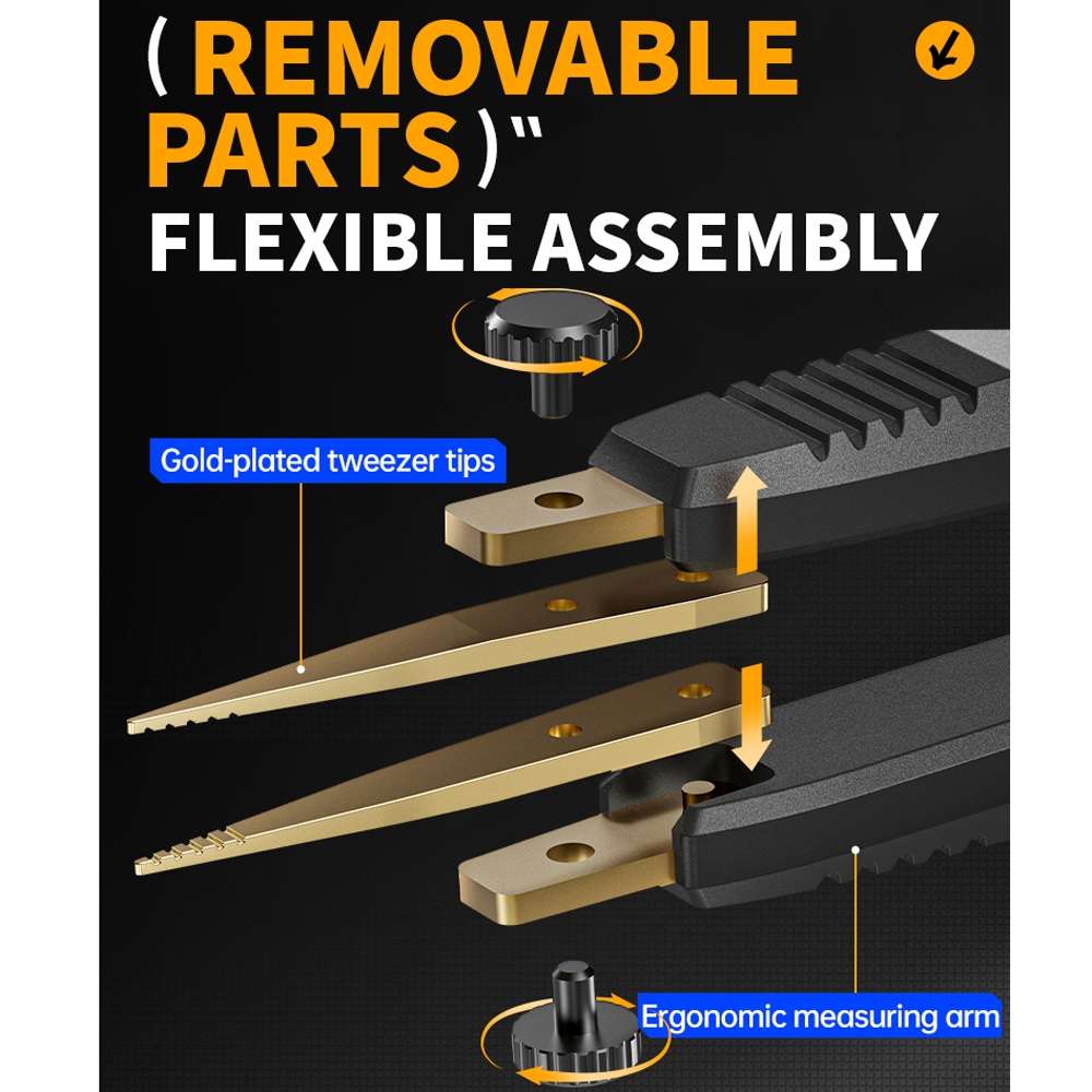 FNIRSI Digital Tweezers Resistor Capacitor Component Test Multimeter(LCR-ST1)