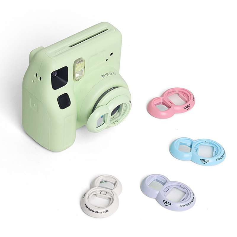 For Fujifilm instax Mini 7+/SE Selfie Filter Auxiliary Ring Set(Blue)