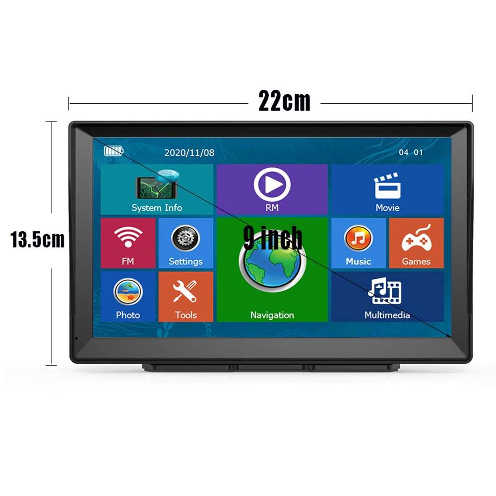 9 Inch 8G/256M Car GPS Navigator With Large Screen Capacitive Bluetooth Map, Area: Middle East Map