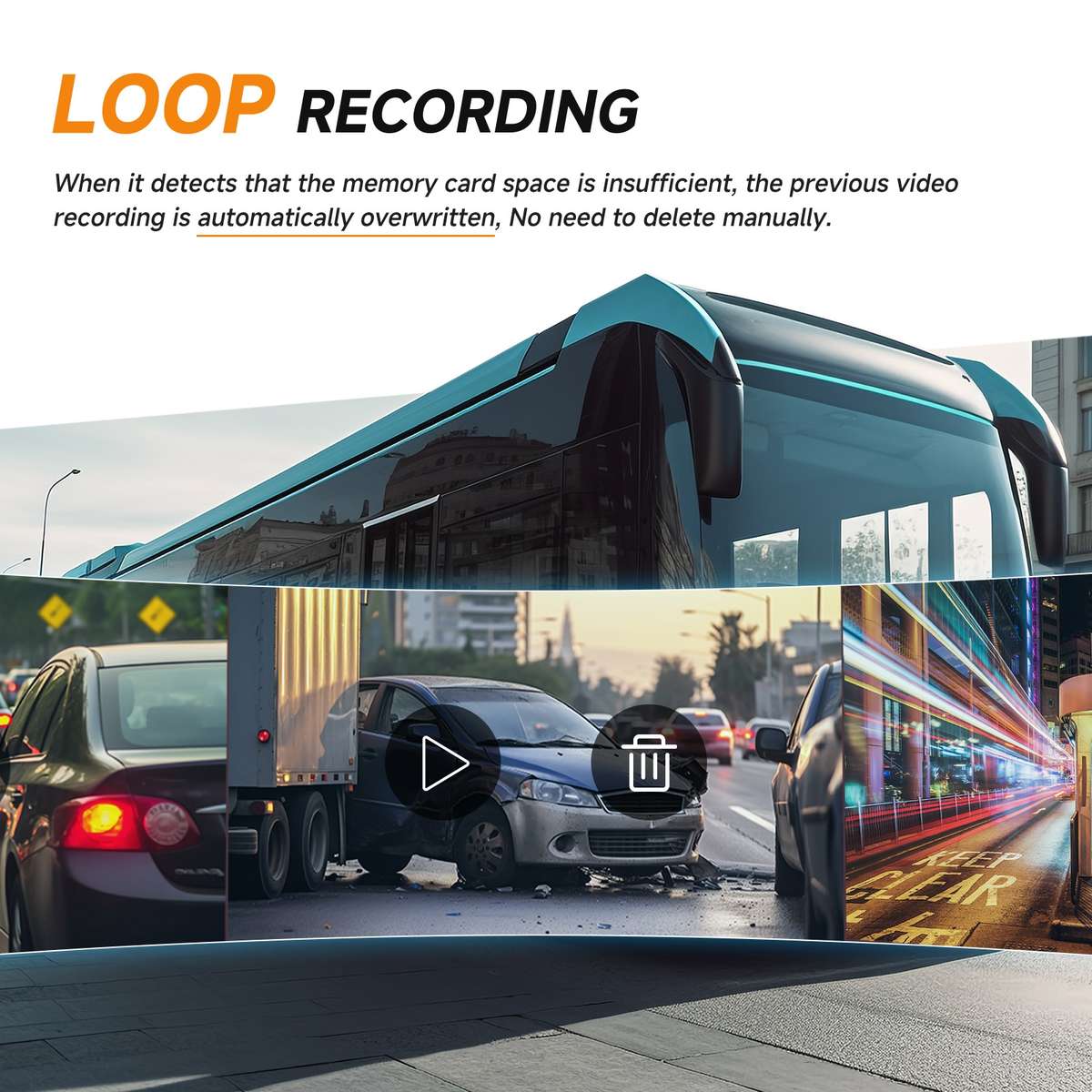 10.36 inch Wired HD 1 Drag 1 Blind Zone Monitor Universal AHD Reversing Kit Right(Standard)