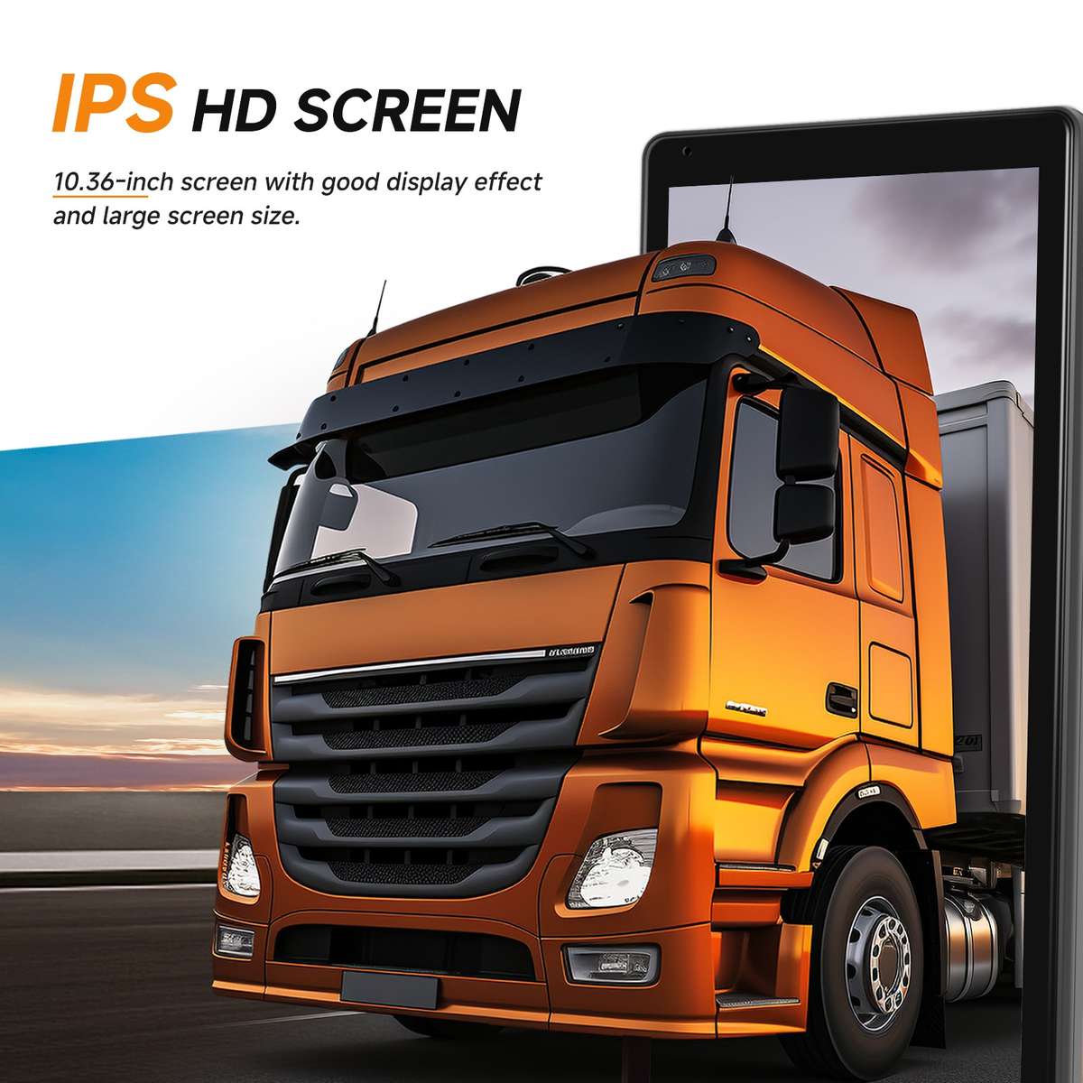 10.36 inch Wired HD 1 Drag 1 Blind Zone Monitor Universal AHD Reversing Kit Right(Standard)