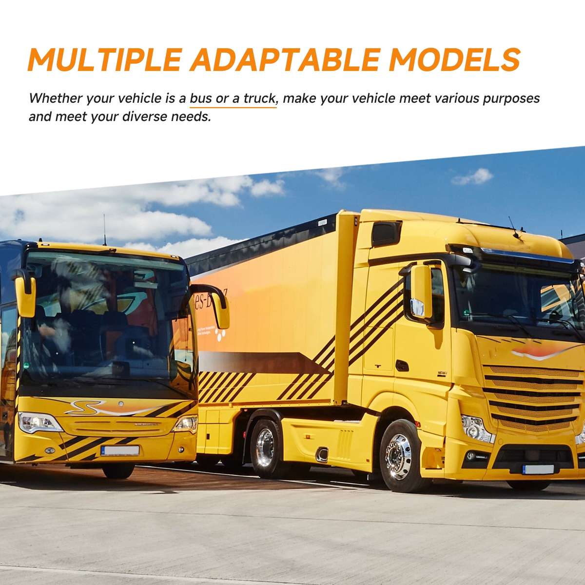 10.36 inch Wired HD 1 Drag 1 Blind Zone Monitor Universal AHD Reversing Kit Right(Standard)