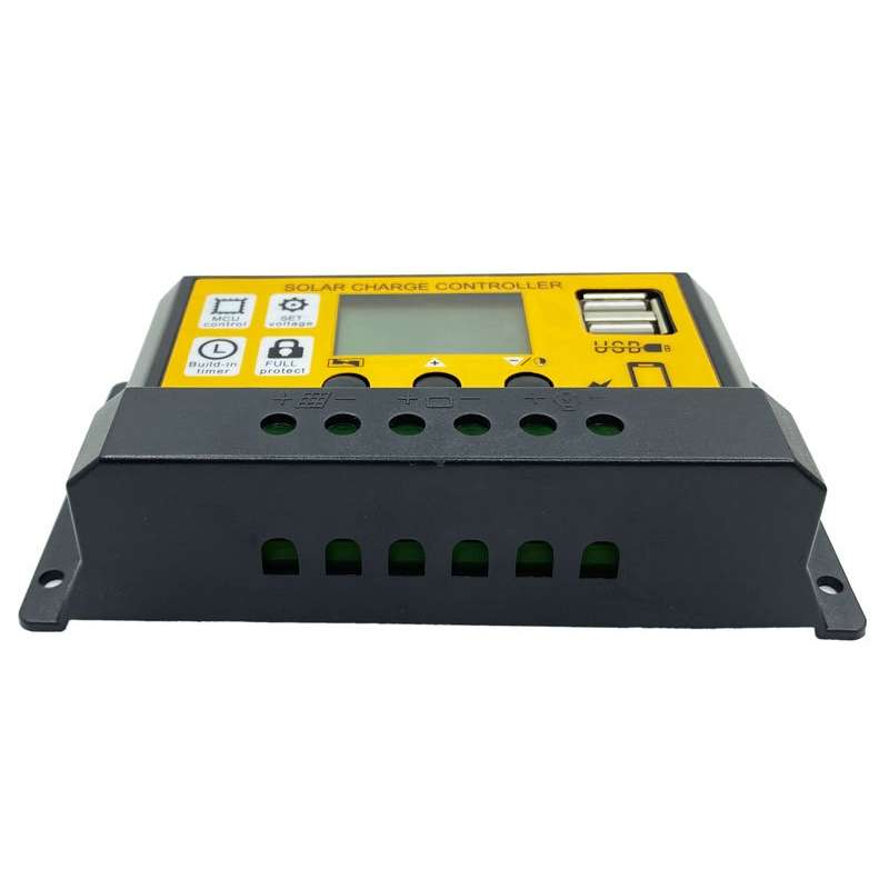 20A 12V/24V Simple Solar Controller Light Time Control Solar Panel Regulator Controller With USB