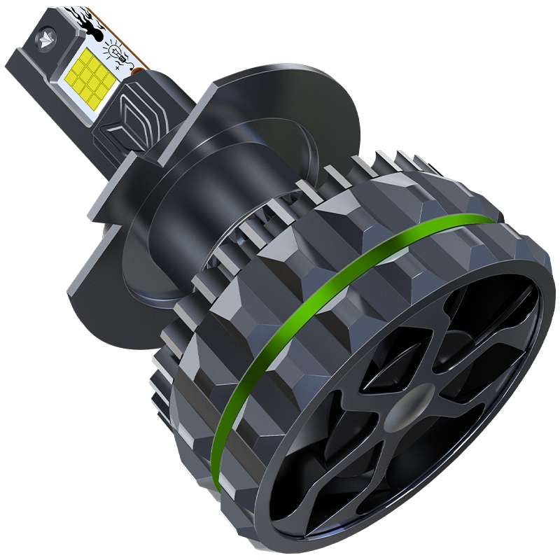 Pair 150W Four Copper Tube 24 LED Spotlight Car Headlight, Bulb: H7