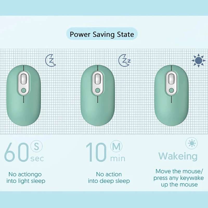 Rechargeable Illuminated Silent Wireless Mouse, Style: 2.4G Pink