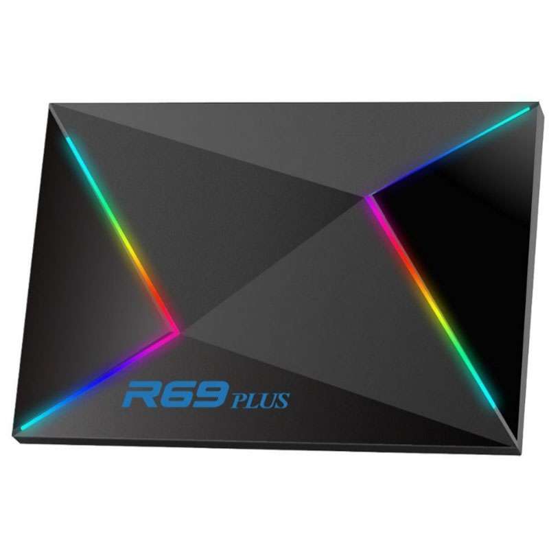 4G+32G EU Plug R69PLUS Allwinner H728 Octa-Core ARM Cortex A55 Android 14 Network Box Player