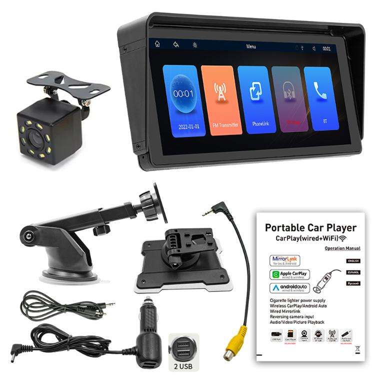 10.26 Inch Car Multimedia Display Supports Carplay/Android Auto Screen Mirroring(Display+ Camera)