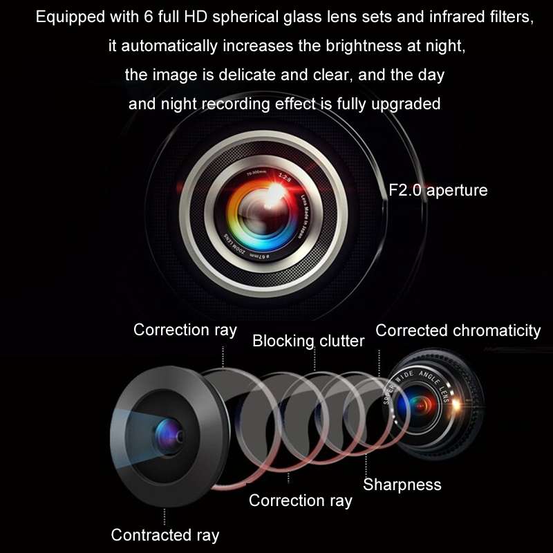 Car AHD Rear View High Definition Night Vision Reversing Camera, Specifications: CCD 170 Degrees