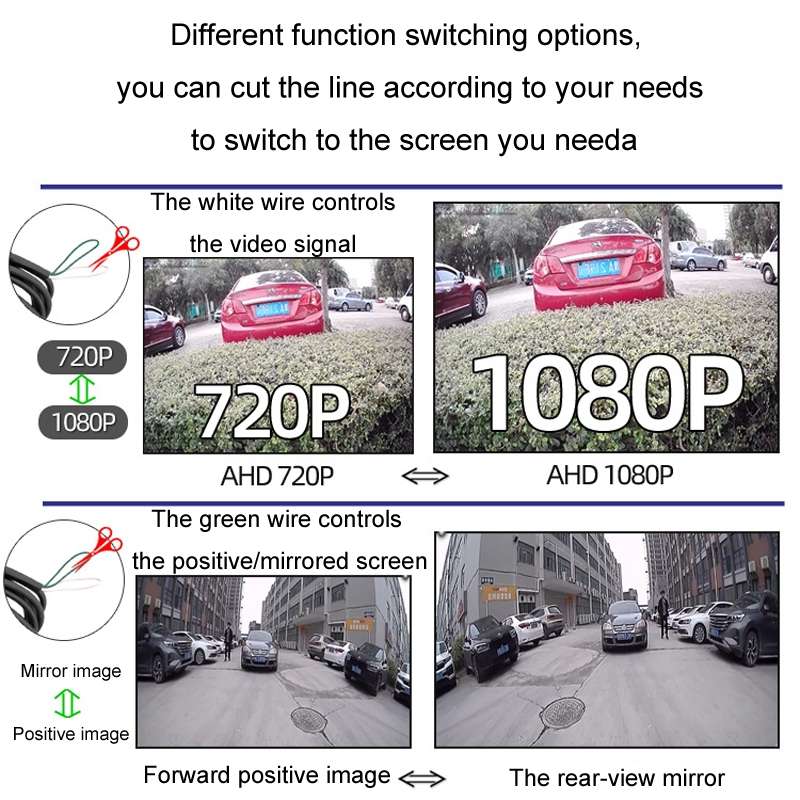 5 Inch Carplay Portable Surveillance Video Car Display, Specification: Folding Screen + White Two-wa