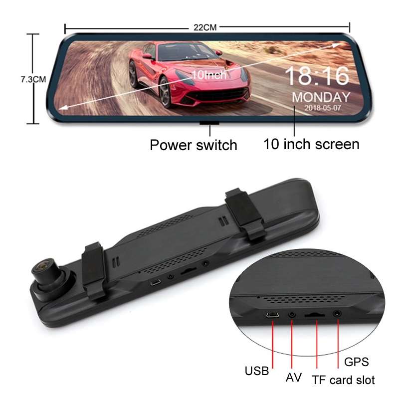 Car HD WIFI Interconnected Triple Camera Driving Recorder, Specification: With GPS