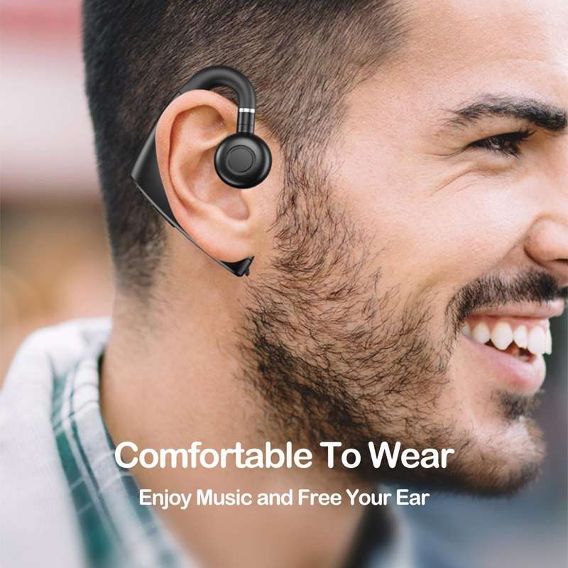 M-W8 Bone Conduction Digital On-Ear Single Ear Bluetooth Earphone(Black)