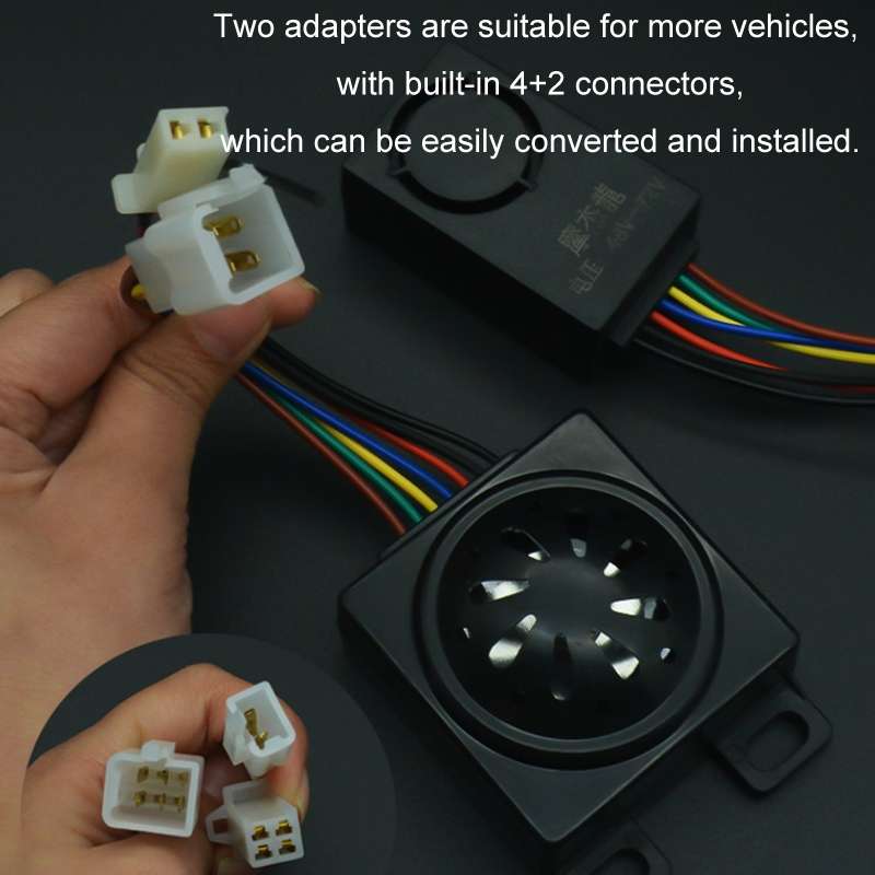 48-72V Electric Motorcycle One-Button Start Remote Lock Anti-Theft Alarm, Specifications: Three-whee