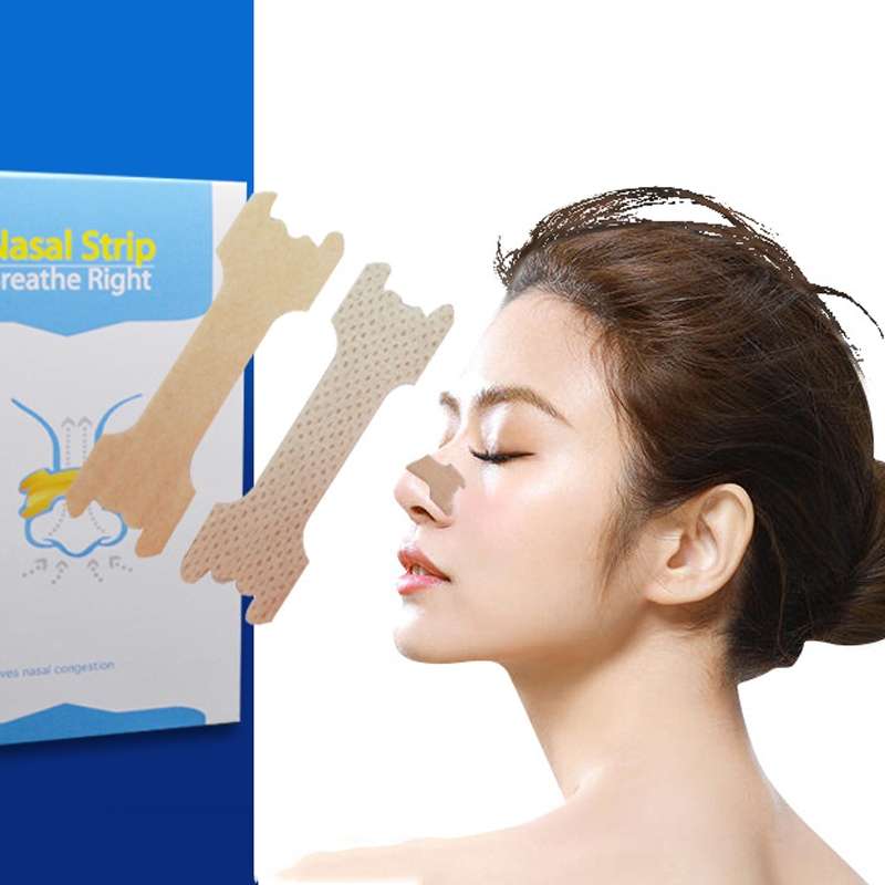 50pcs /Pack 66 X 19mm Nasal Strips To Improve Sleep, Reduce Snoring And Relieve Nose Congestion