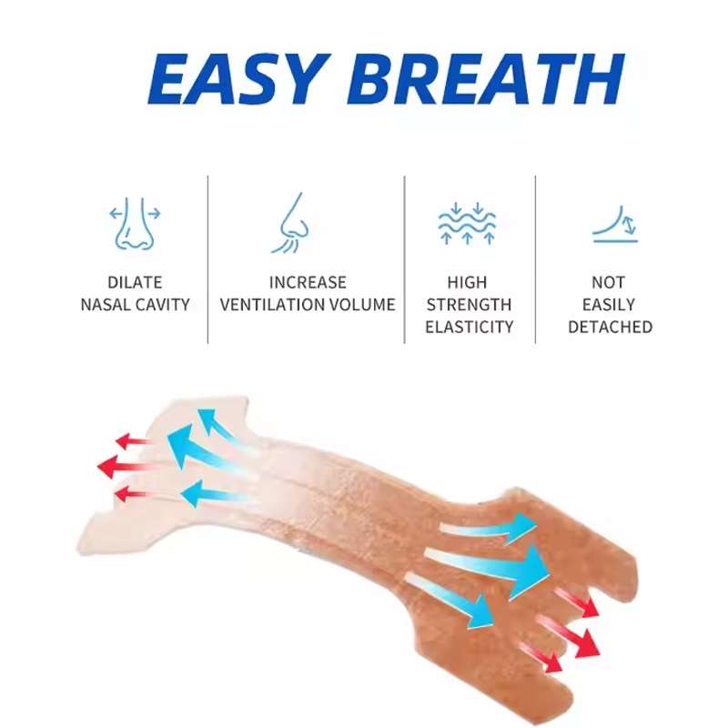 50pcs /Pack 66 X 19mm Nasal Strips To Improve Sleep, Reduce Snoring And Relieve Nose Congestion