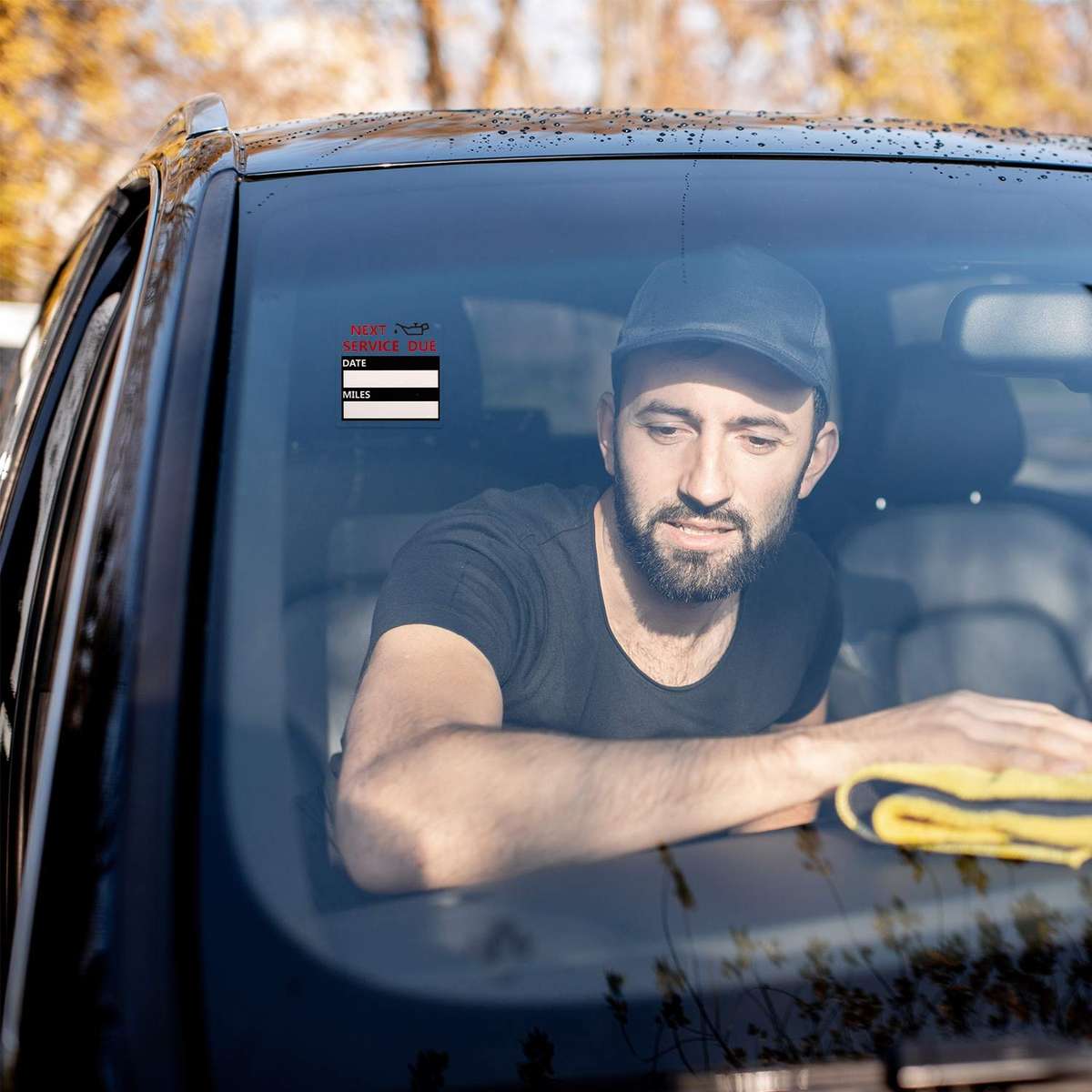 LOCAL STOCK - Car Oil Change/Maintenance Reminder Window Sticker(100pcs /Roll)