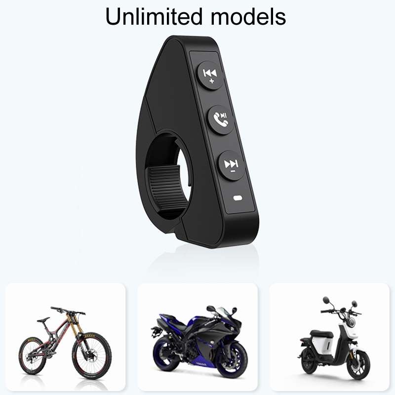 Q15 Motorcycle Riding Wireless Bluetooth Handlebar Control Phone Button Remote Controller(Black)