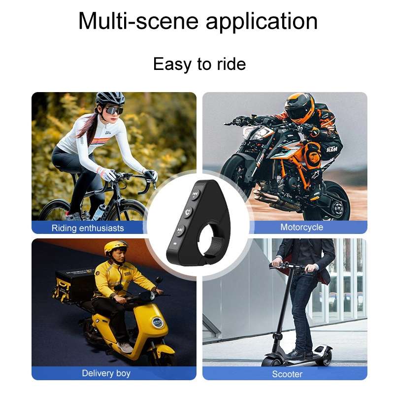 Q15 Motorcycle Riding Wireless Bluetooth Handlebar Control Phone Button Remote Controller(Black)