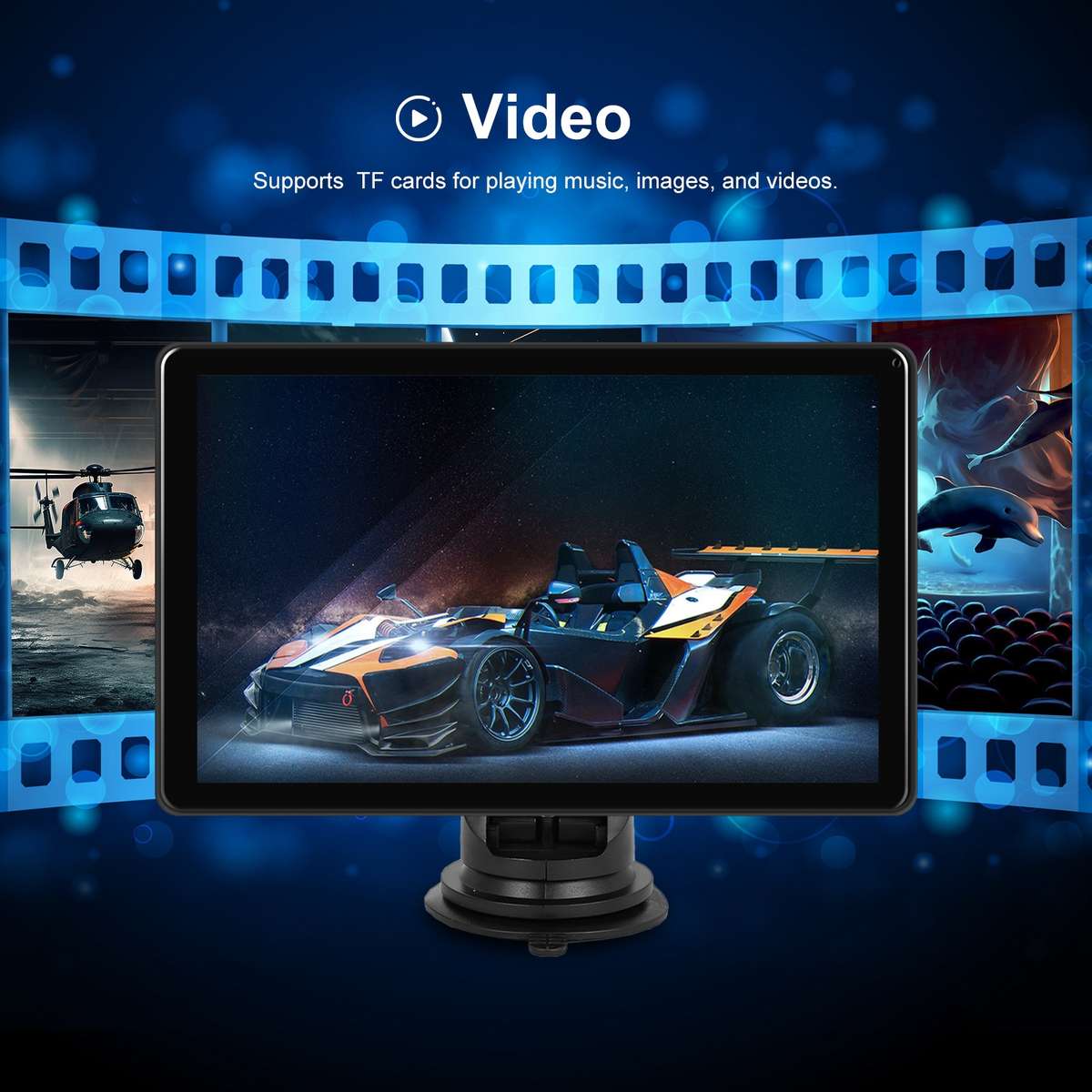 8-inch Car Full Touch Screen Player Supports Horizontal and Vertical CarPlay / Android Auto, Spec: S