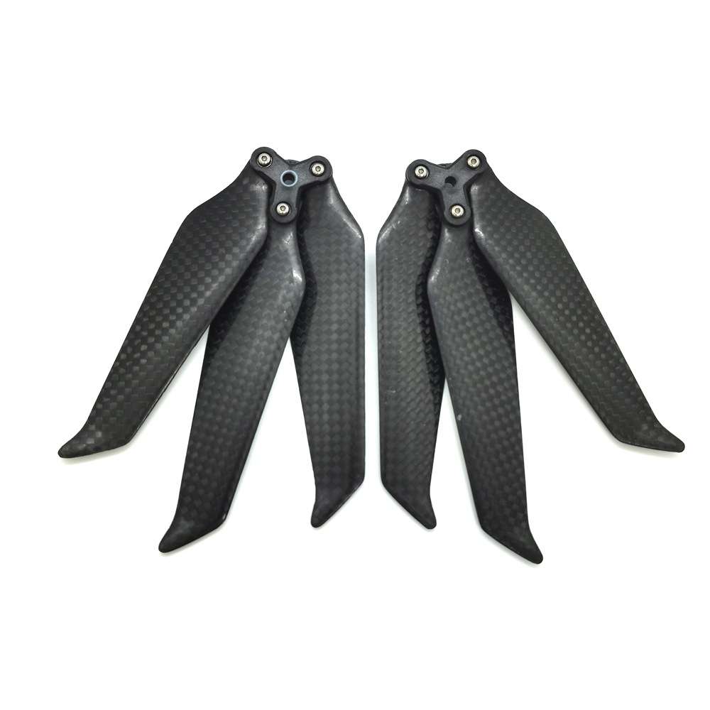 For DJI Mavic 2 Pro / Zoom 8743F Carbon Fiber Three-blade Propeller, Spec: 2pairs