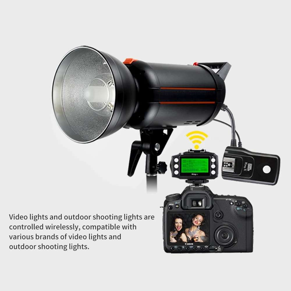 For Nikon Pixel King Pro Camera Wireless Radio Flash TTL Transmitter and Receiver