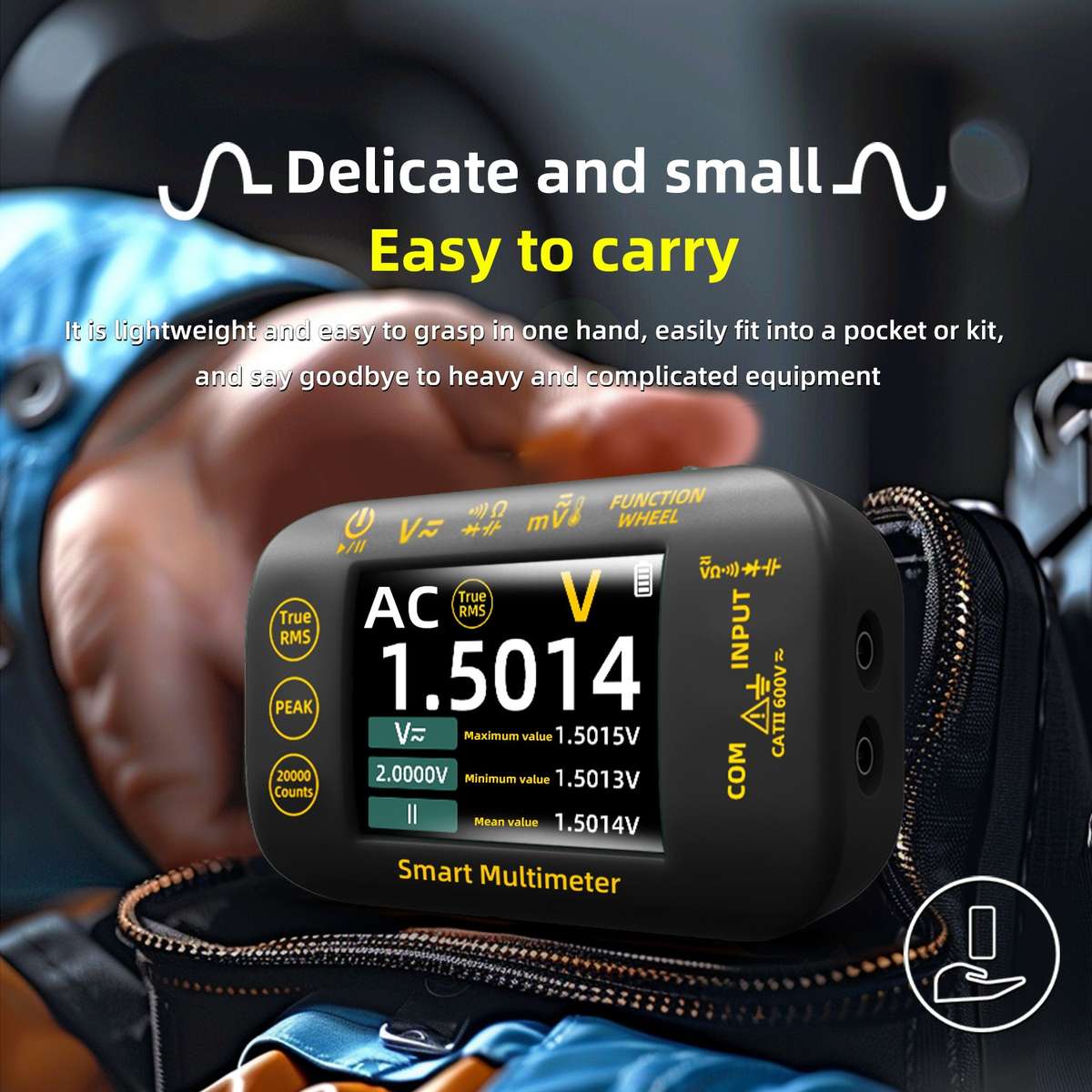 BSIDE S40 High Precision Digital Multimeter Portable Desktop Colorful Screen 20,000 Characters Multi