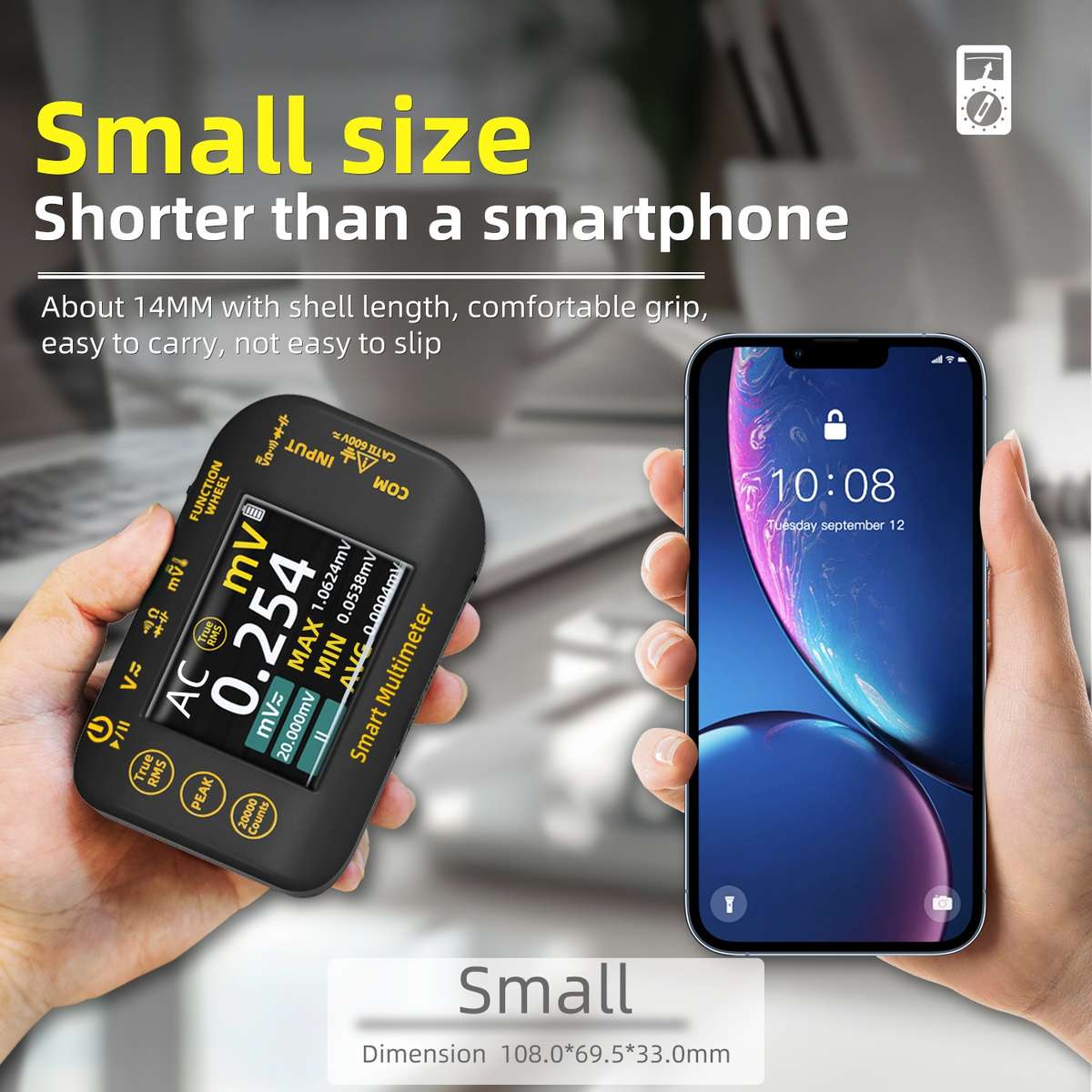 BSIDE S40 High Precision Digital Multimeter Portable Desktop Colorful Screen 20,000 Characters Multi
