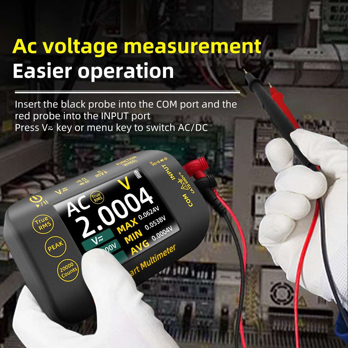BSIDE S40 High Precision Digital Multimeter Portable Desktop Colorful Screen 20,000 Characters Multi