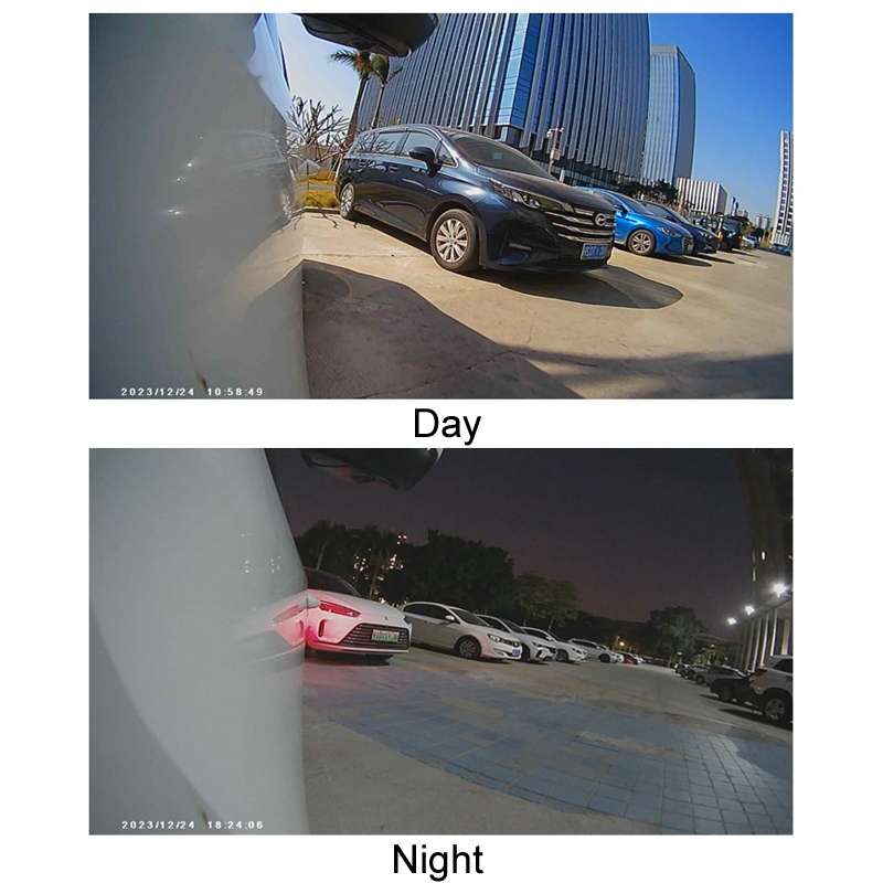 Punch-Free Car Imaging Side View Blind Spot Car Universal Night Vision Camera, Specifications: CV...