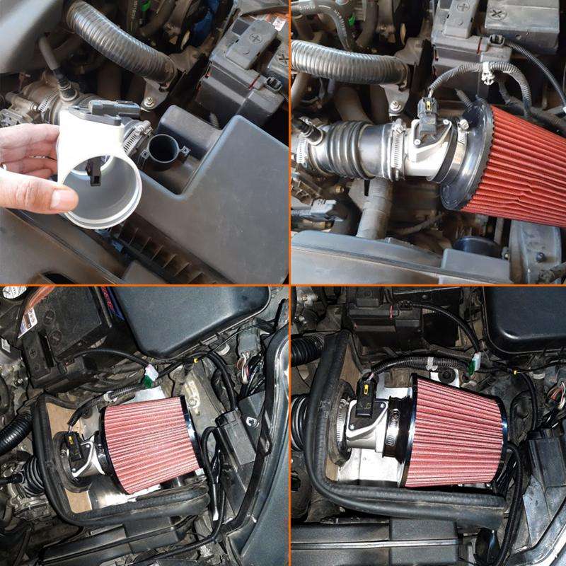 For Mazda 3 / 6 / CX-4 / Axela Car High Flow Cold Air Intake Filter, Specification: 1.5L-60-BK