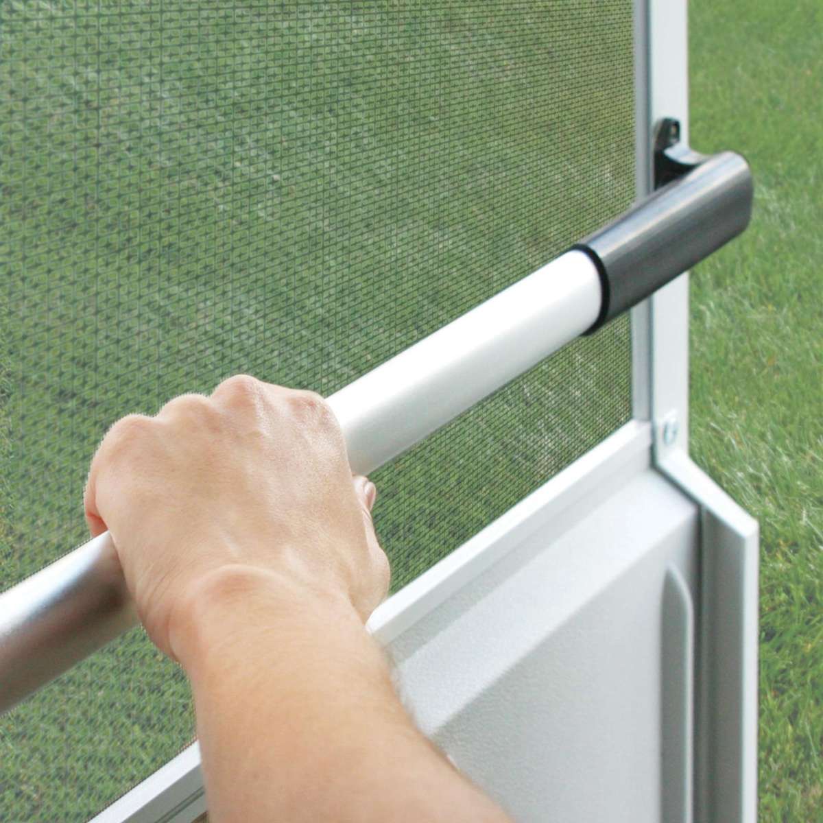 RV Screen Three-section Split Telescopic Rod L-shaped Replacement Handle, Specifications: Left Hand+