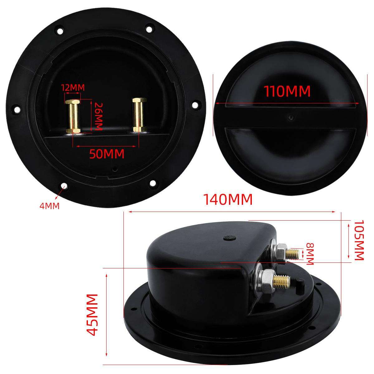 RV Yacht Copper Conductive Waterproof Solid Deck Cabin Sealing Cover, Configuration: CP-5093