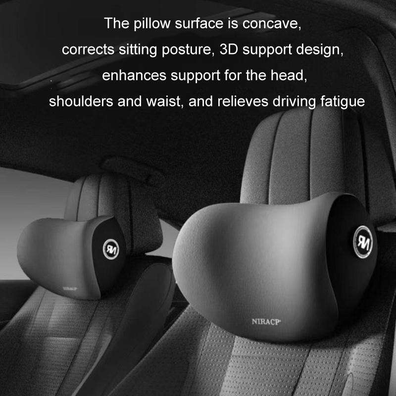 Car Mmemory Foam Support Driving Cushion, Color: Blue Headrest