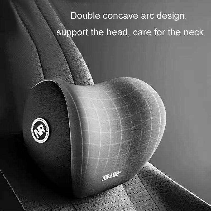 Car Mmemory Foam Support Driving Cushion, Color: Blue Headrest