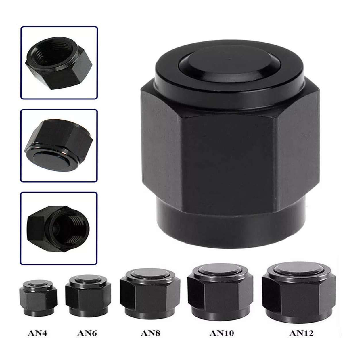 AN6 Oil Pipe Plug Aluminum Alloy Nut Car Modification Adapter