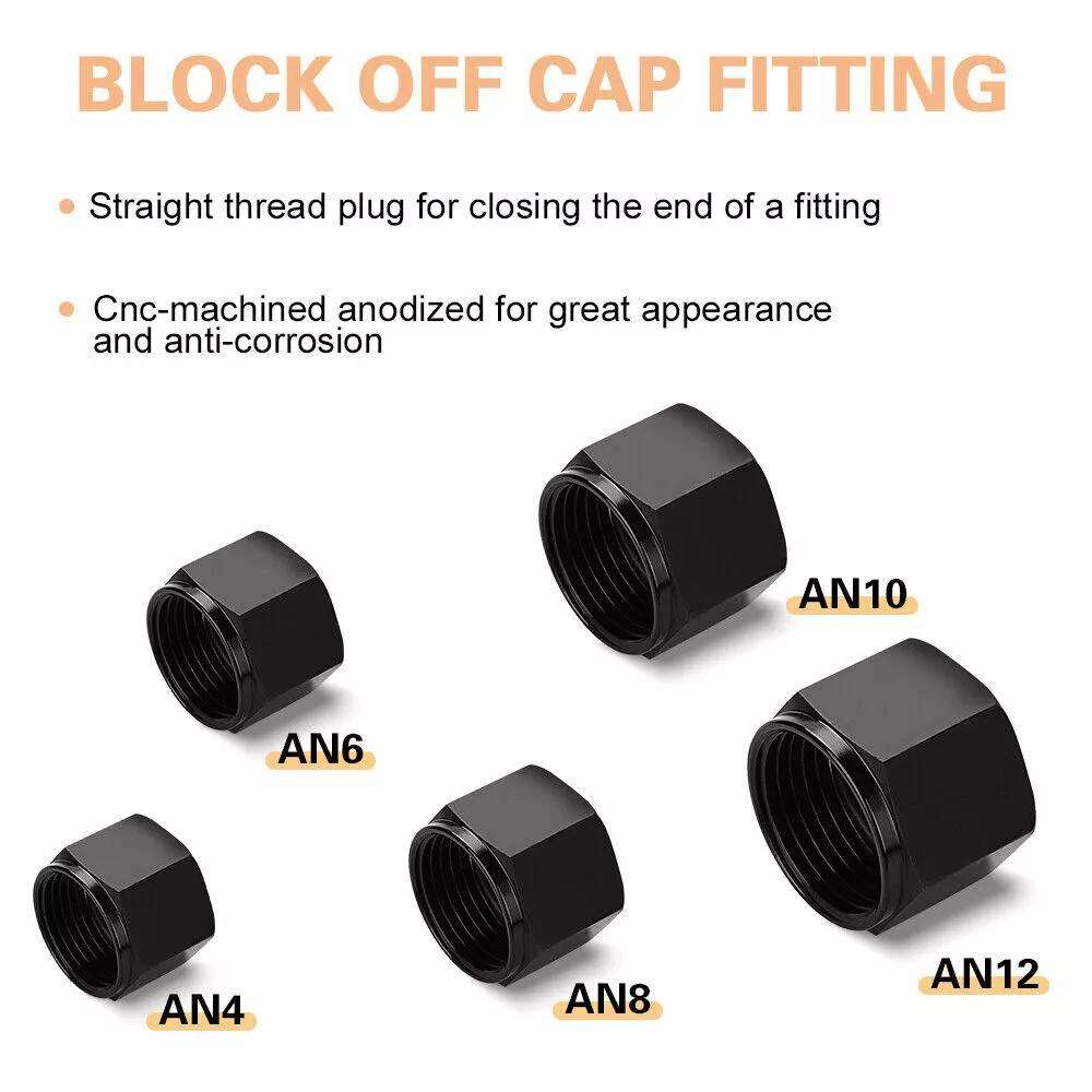 AN6 Oil Pipe Plug Aluminum Alloy Nut Car Modification Adapter