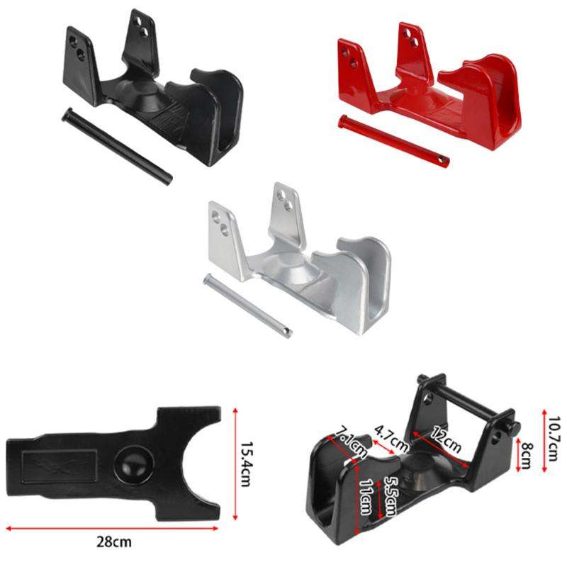 Coupler Gooseneck Hitch Trailer Lock For Heavy Trailer Transporter RV, Color: Red + Combination Lock