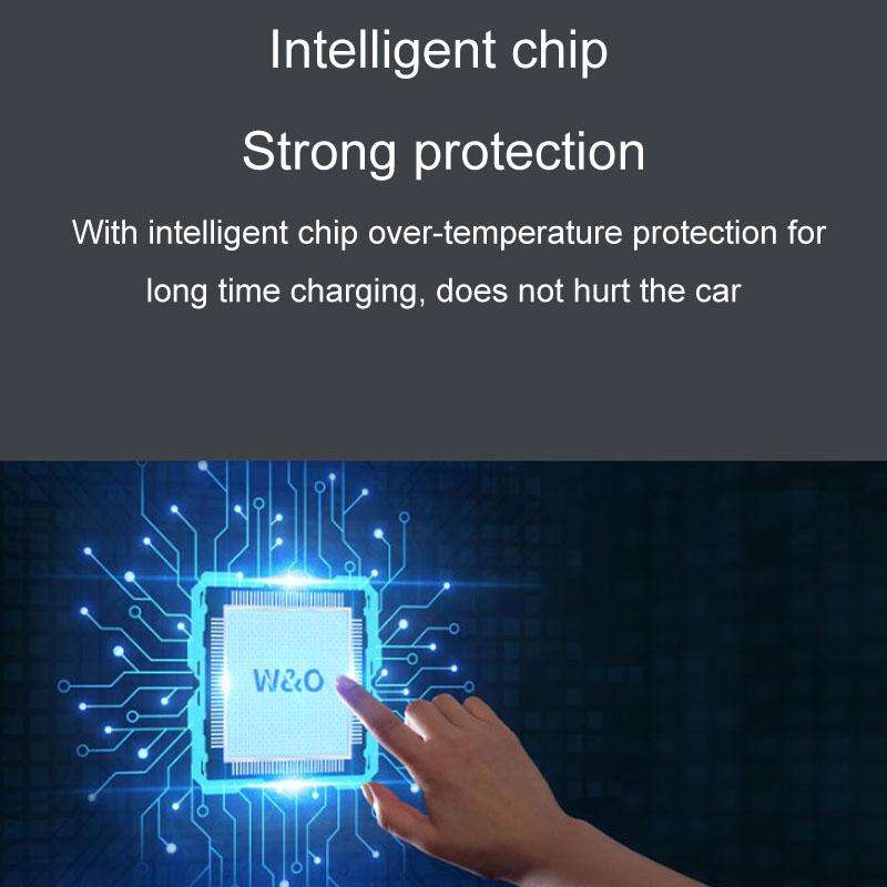 A1 Car 4 In 1 Digital Fast Charger With Retractable Cable(White)