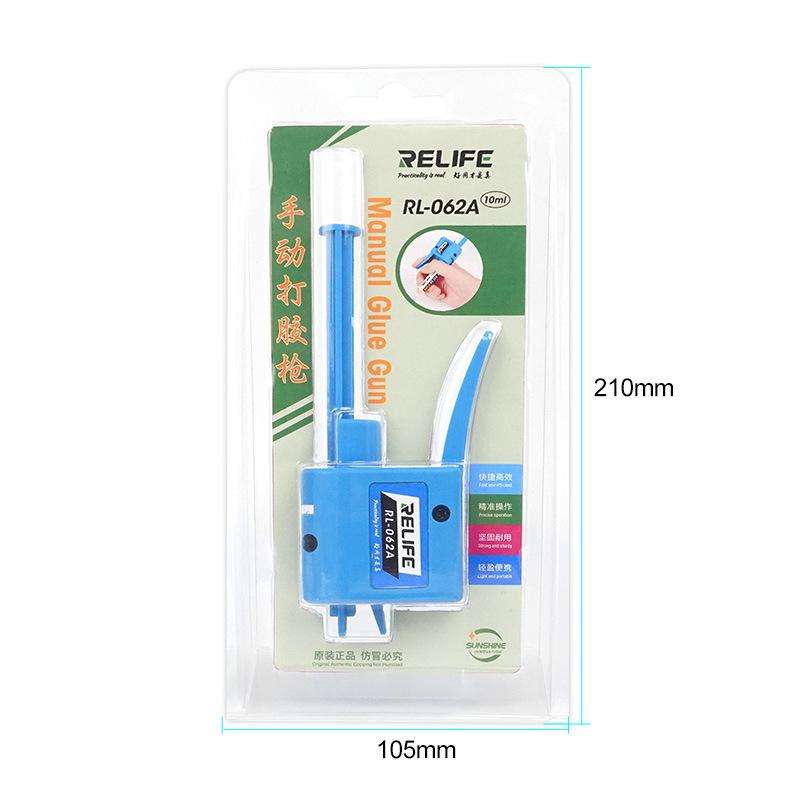 RELIFE RL-062A 10CC Manual Glue Tapper Cell Phone Repair Motherboard Soldering Oil Syringe Booster T