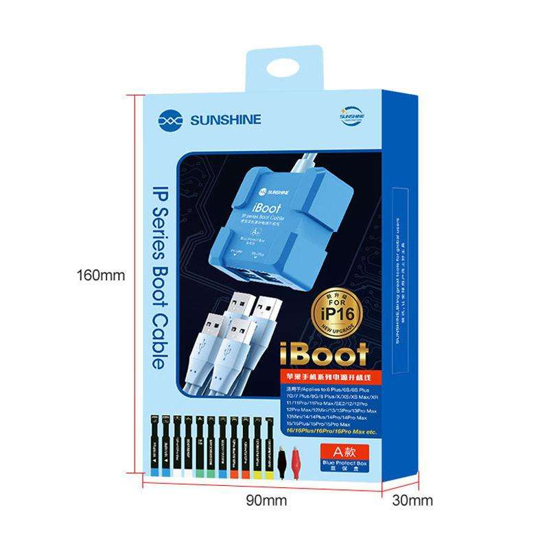 SUNSHINE iBoot A For iPhone Battery Power Supply Test Boot Cable Cell Phone Repair Boot Control Li