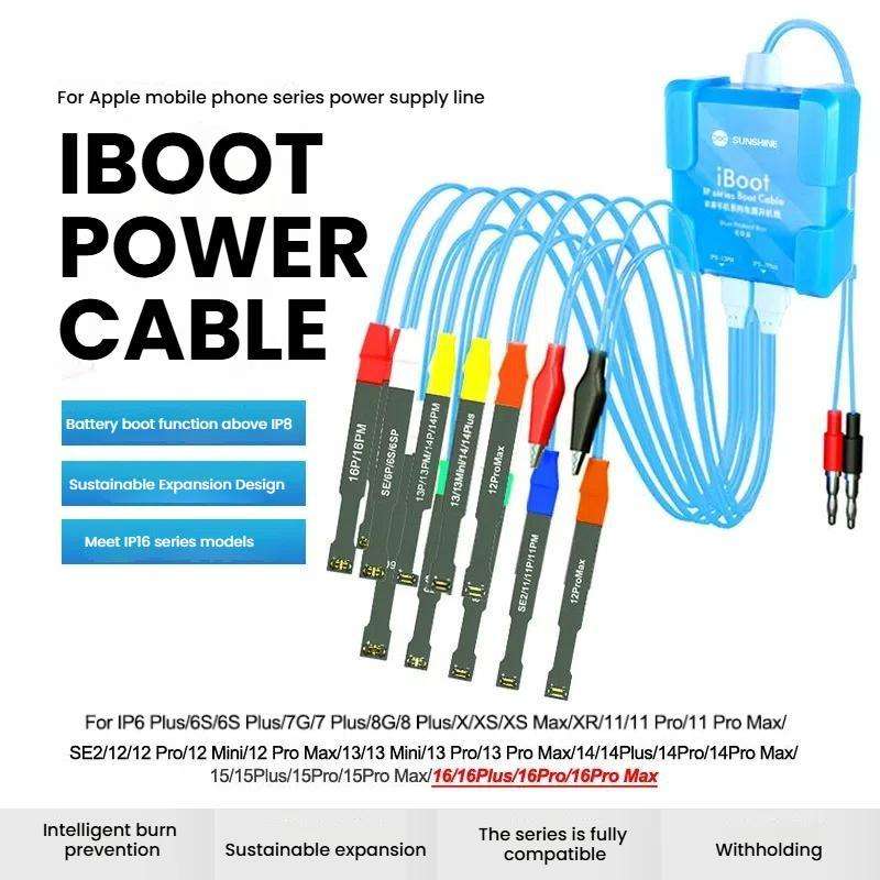 SUNSHINE iBoot A For iPhone Battery Power Supply Test Boot Cable Cell Phone Repair Boot Control Li