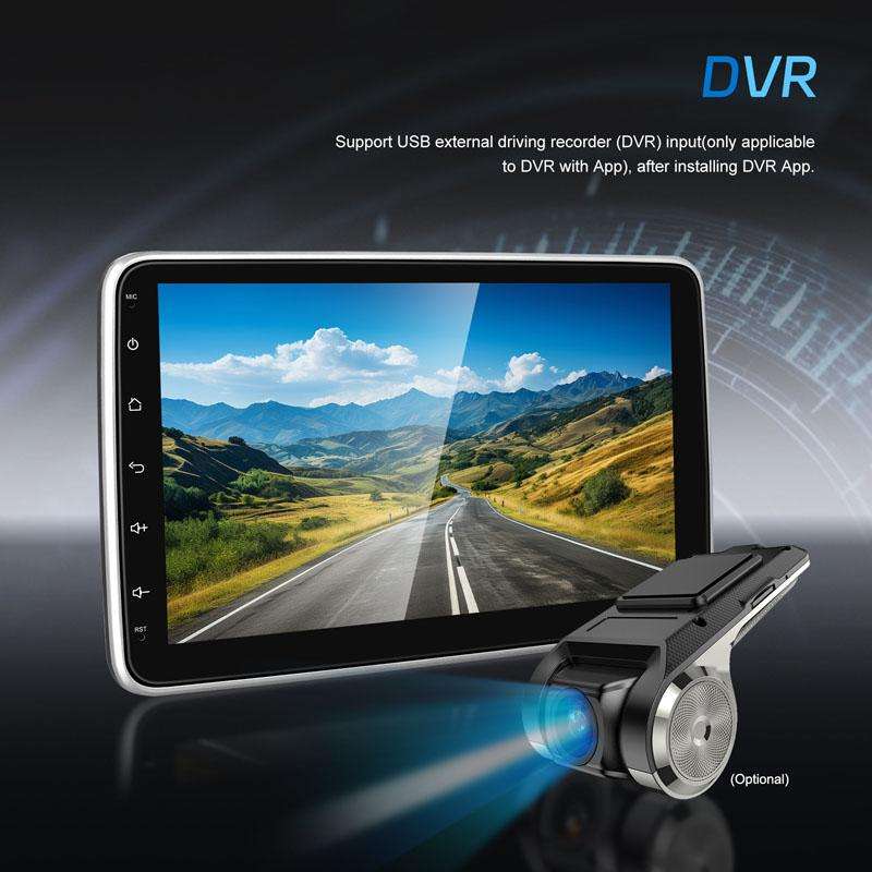 4+64G 10 Inch Android 13.0 Universal Player Car Reversing Center Control Integrated Machine(Stand...