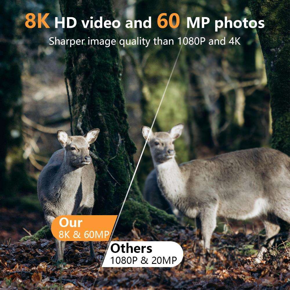 PR803W Ultra-clear 8K Video 60MP Photo Wifi Hunting Camera