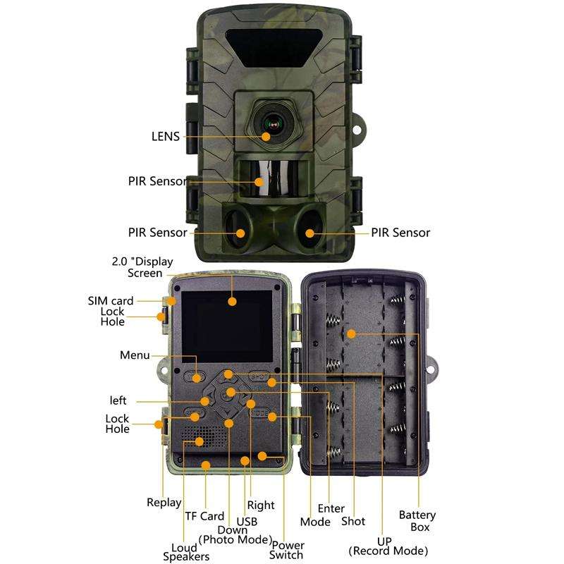 PR803W Ultra-clear 8K Video 60MP Photo Wifi Hunting Camera