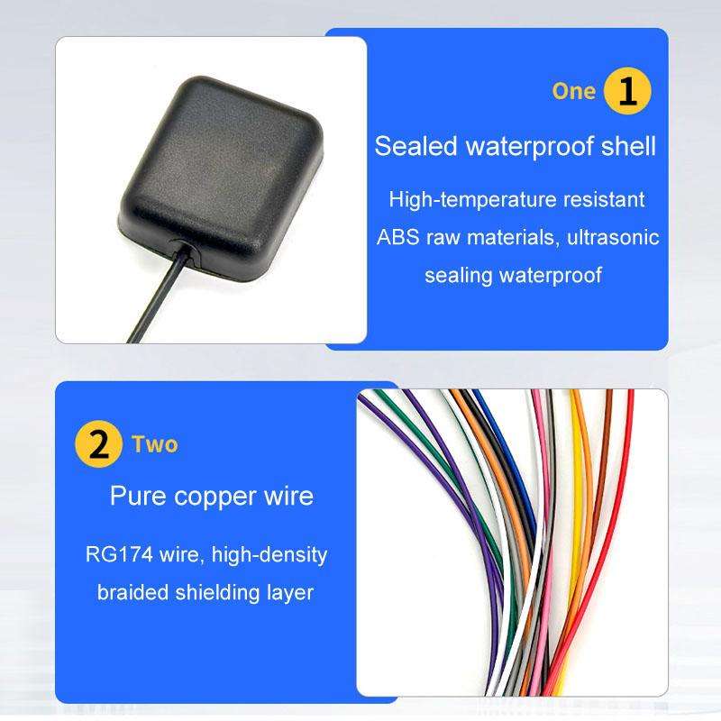 5pcs / Set GPS Antenna 4Pin 6Pin USB Cable Reverse Rear View Wire 16 Pin Power Cord