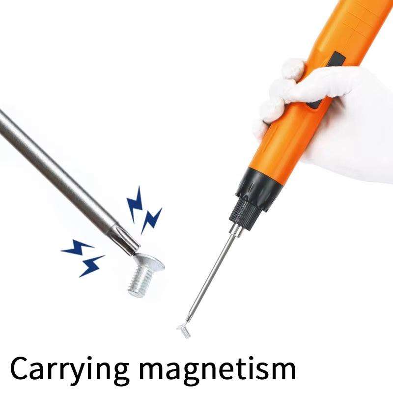 WEILIGU 11pcs 50mm Magnetic S2 Pneumatic Air Bit Electric Drill Plum Blossom Head With Center Hole
