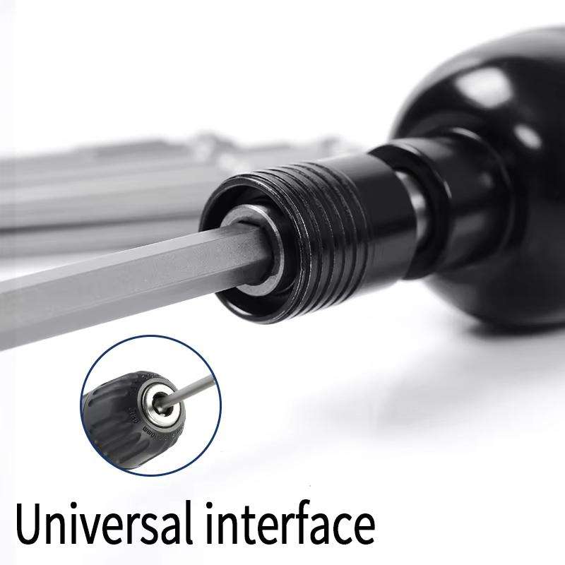 WEILIGU 11pcs 50mm Magnetic S2 Pneumatic Air Bit Electric Drill Plum Blossom Head With Center Hole