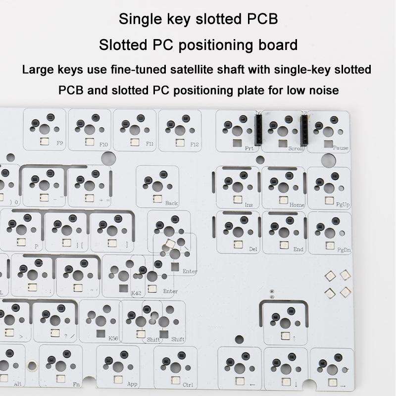 Ajazz AK870 Wireless Bluetooth Tri-mode Mechanical Keyboard RGB DIY Custom Hot Swap Gaming Keyboard,