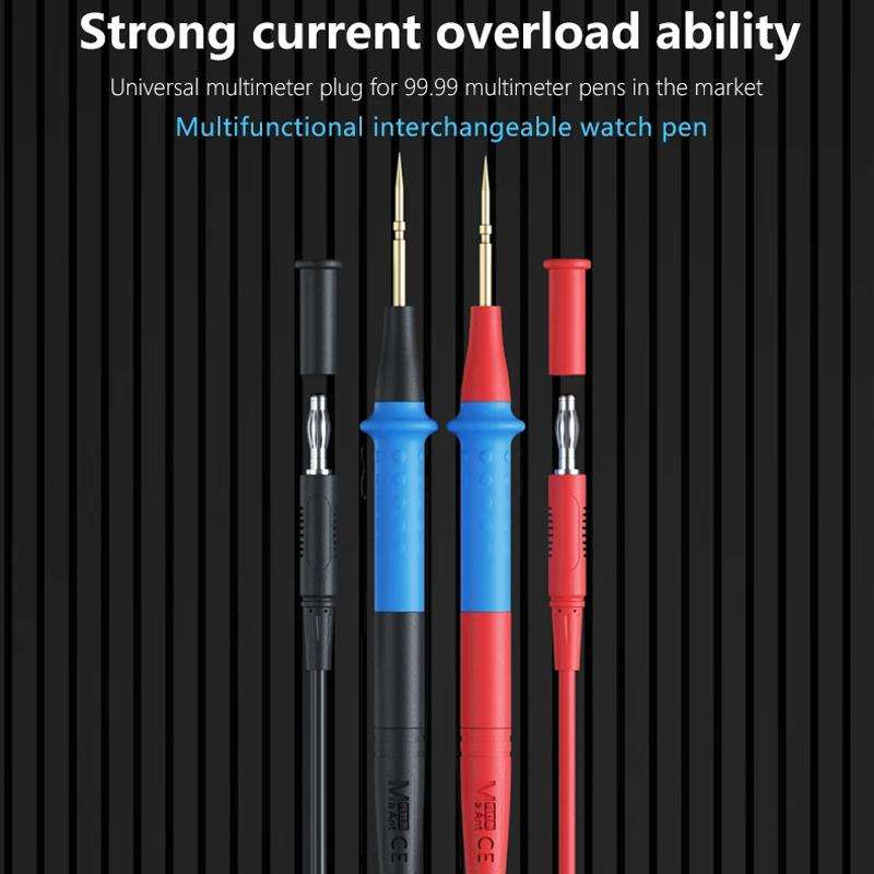 MaAnt P23A Multimeter Pens Pointed Silicone Cord Frostproof Detachable Stainless Steel Test Pen Acce
