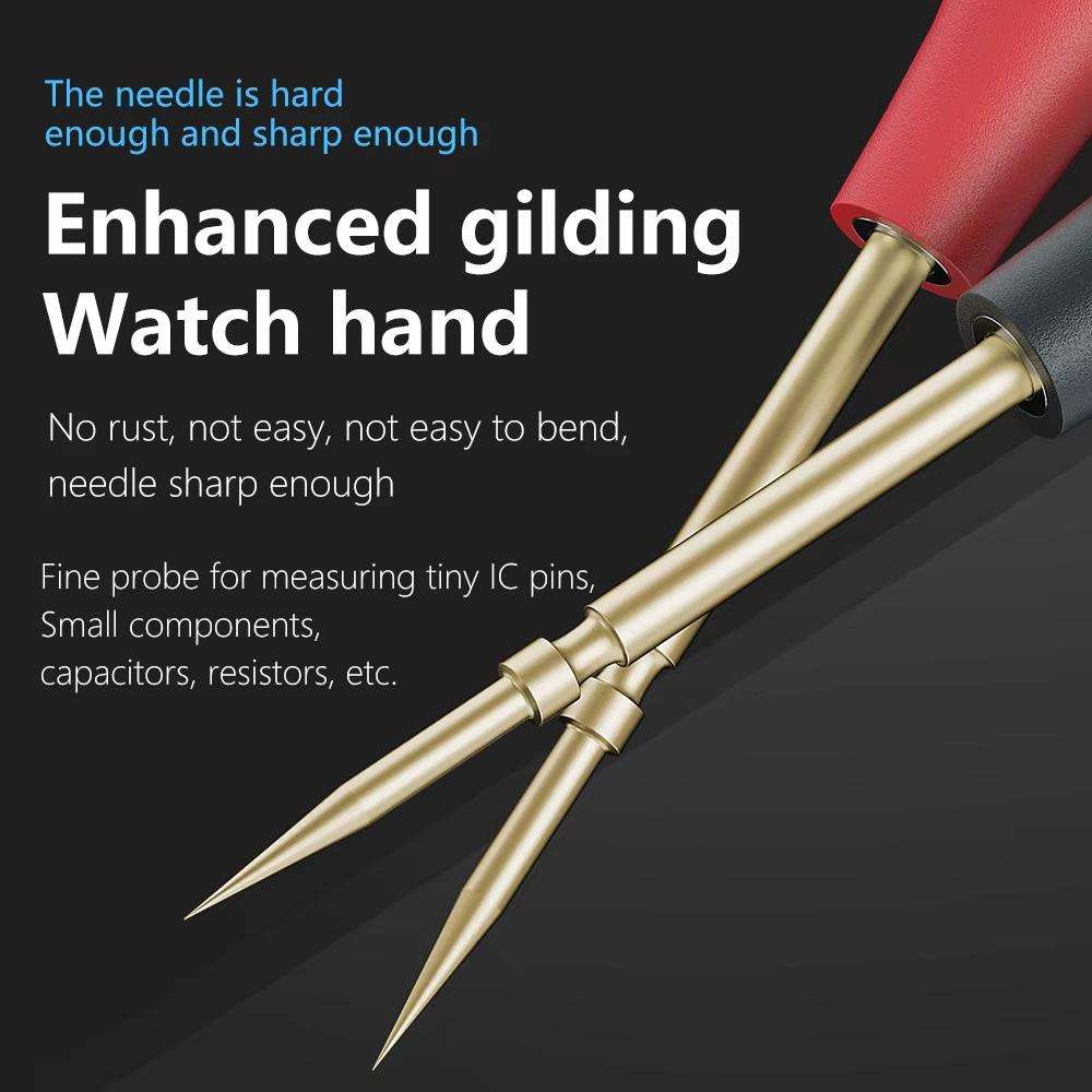 MaAnt P23A Multimeter Pens Pointed Silicone Cord Frostproof Detachable Stainless Steel Test Pen Acce